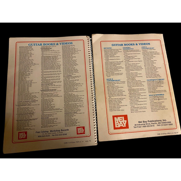 Mel Bay Guitar Books Lot 2 Vintage Complete Chet Atkins Method & Guitar Chords - Picture 4 of 10